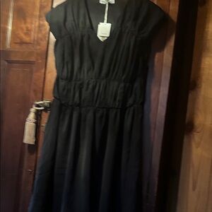 Grace Karin Classic Black Midi Dress